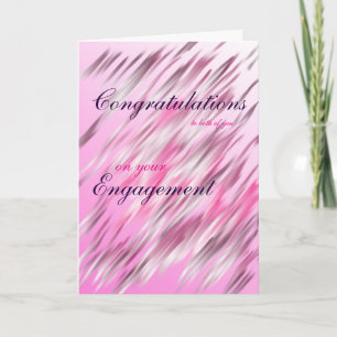 Congratulations to you both on your Engagement Card