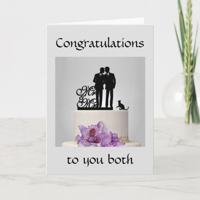 Congratulations to you both - Silhouette Card (Front)
