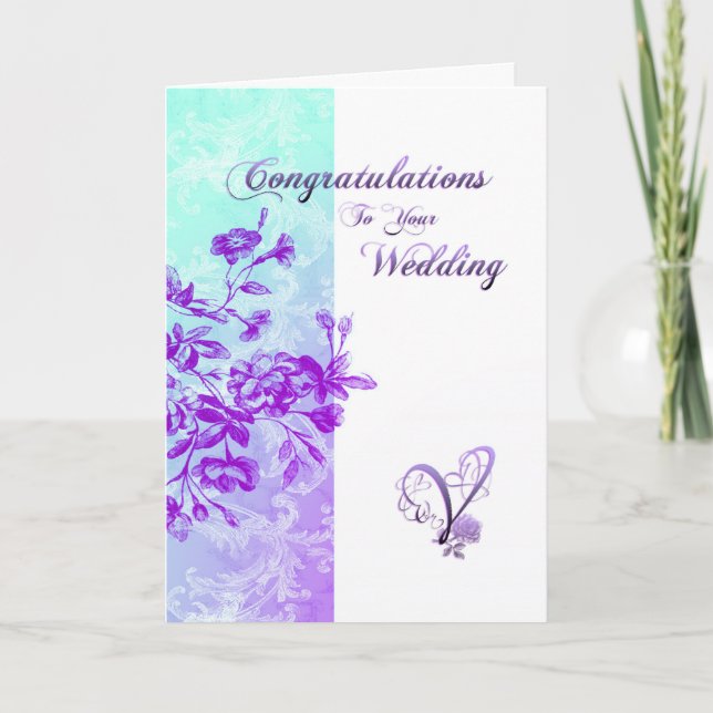 Congratulations to your wedding card (Front)