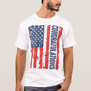 Congratulations Trump American Flag T-Shirt