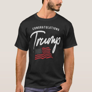 Congratulations Trump American Flag T-Shirt