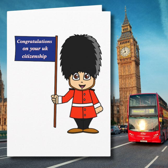 Congratulations UK Citizenship Britain Flag Card (Creator Uploaded)