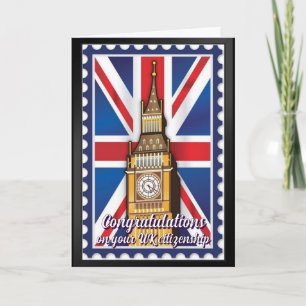 Congratulations UK Citizenship Britain Flag Card