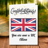 Congratulations UK Citizenship Union Jack