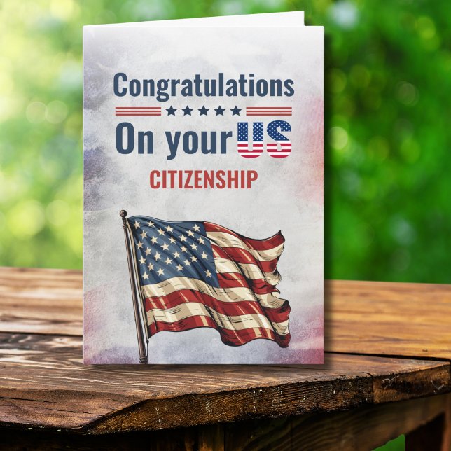 Congratulations US Citizenship New America Citizen Card (Creator Uploaded)