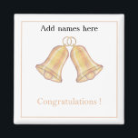 Congratulations Wedding -anniversary Magnet<br><div class="desc">Congratulations to the happy couple.  A unique keepsake</div>