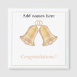 Congratulations Wedding -anniversary Magnet<br><div class="desc">Congratulations to the happy couple.  A unique keepsake</div>