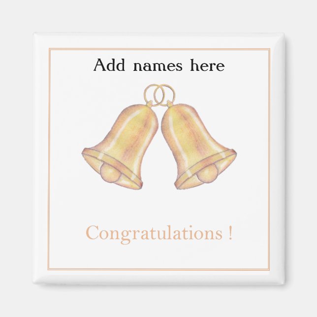 Congratulations Wedding -anniversary Magnet (Front)