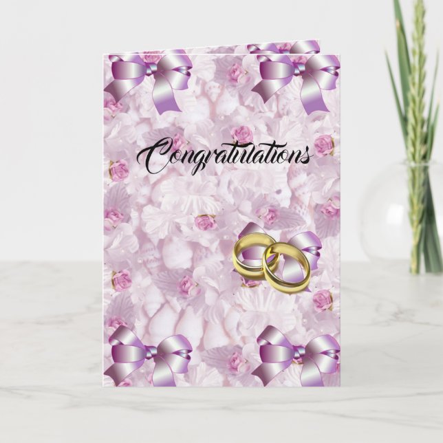 Congratulations Wedding, Engagement, Card (Front)
