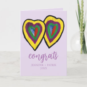 Congratulations Wedding Engagement Gift Heart . Announcement