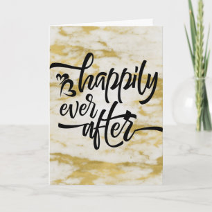 Congratulations Wedding Engagement Marriage Gold Card