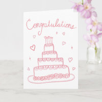 Congratulations Wedding Engagement Sketch Doodle