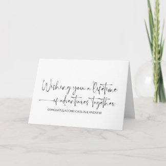 Congratulations Wedding Just Married Bride & Groom Card