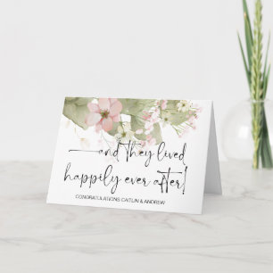 Congratulations Wedding Just Married Bride & Groom Card