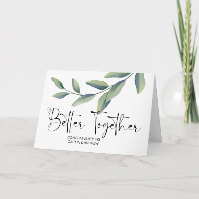 Congratulations Wedding Newly Weds Bride and Groom Card (Front)