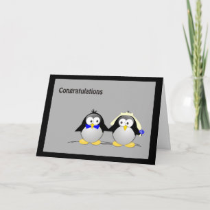 Congratulations Wedding- Penguins Card