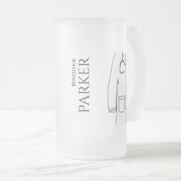 Congratulations White Coat Ceremony  Doctor Frosted Glass Beer Mug