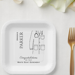 Congratulations White Coat Ceremony Paper Plate