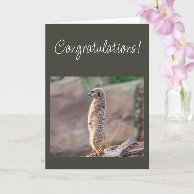 Congratulations You are Outstanding! Card (Orchid)