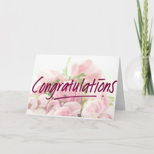 **CONGRATULATIONS** YOU DESERVE THE VERY BEST CARD (Front)