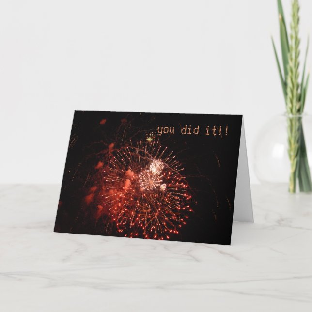 CONGRATULATIONS... you did it!! Card (Front)