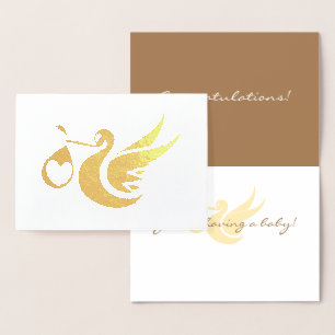 Congratulations! You’re having a baby Foil Card