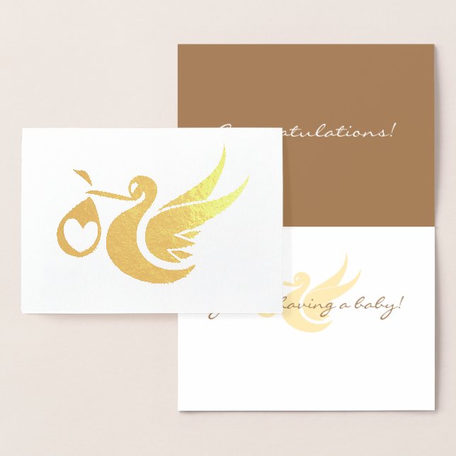 Congratulations! You’re having a baby Foil Card (Display)