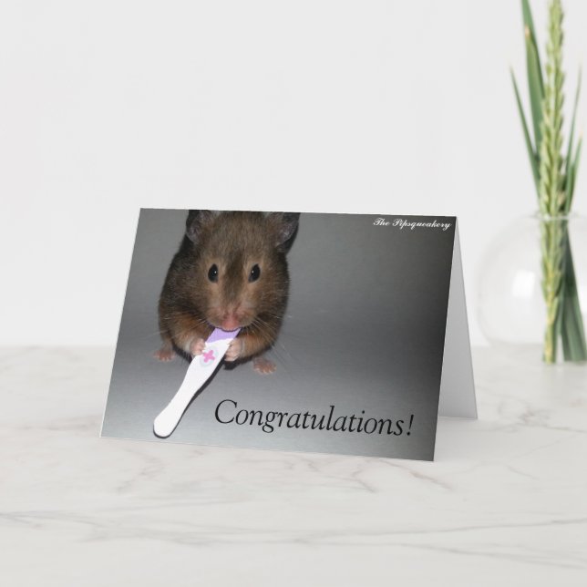 Congratulations! You're having a baby! Card (Front)