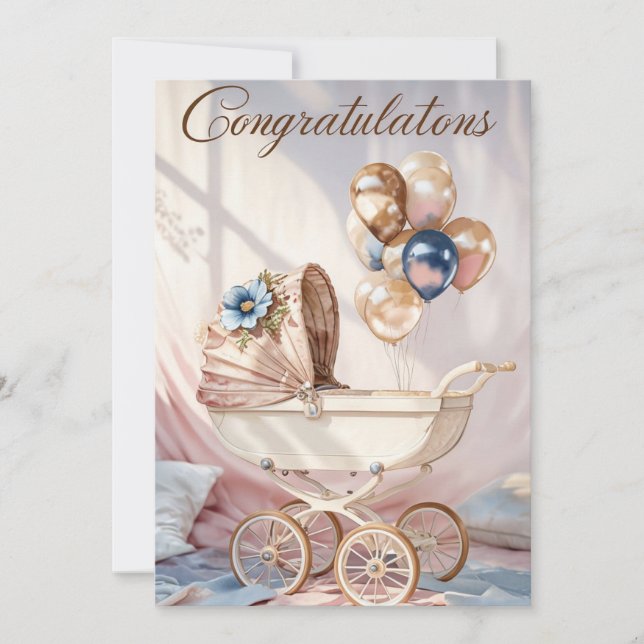 Congratulations! You're Invited to Cele Invitation (Front)