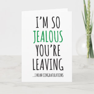 congratulations you're leaving good luck new job card