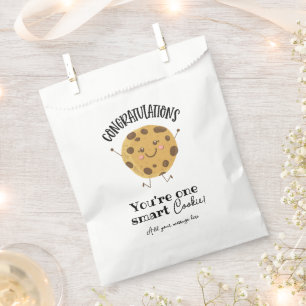 congratulations you're one smart cookie  favour bag