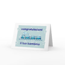 Congratulazioni! - New Baby Boy in Italian