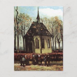 Congregation at Church, Nuenen by Vincent van Gogh Postcard