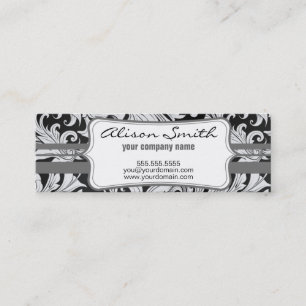 Congregation label victorian with mini business card