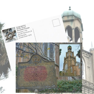 Congregation Mickve Israel Synagogue Savannah GA Postcard