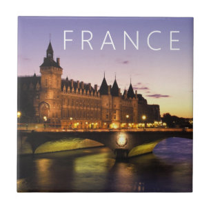 Congress at the River Seine Paris, France Ceramic Tile