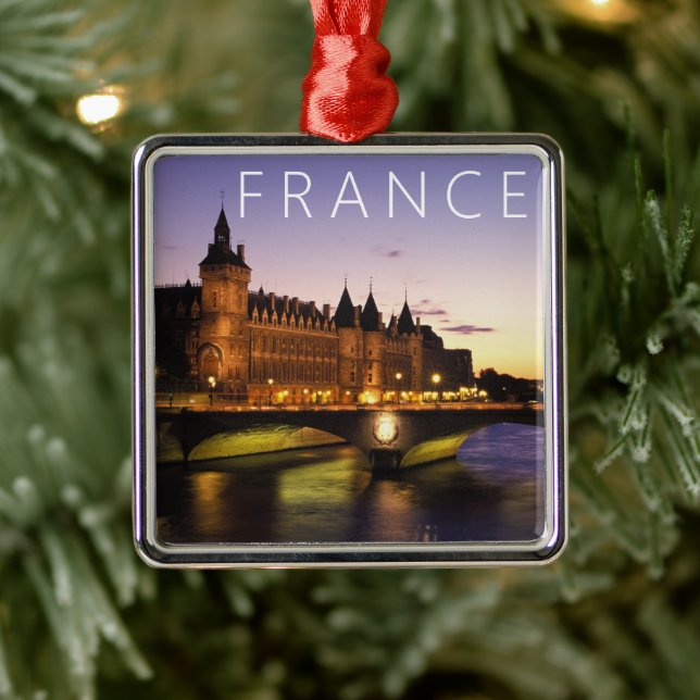 Congress at the River Seine | Paris, France Metal Ornament (Tree)