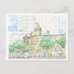 Congress Ave. at Forth Street, Austin, Texas Postcard