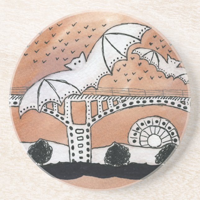 Congress Avenue Bats Coaster (Front)