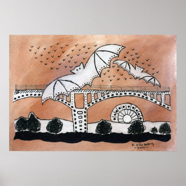 Congress Avenue Bats Poster (Front)