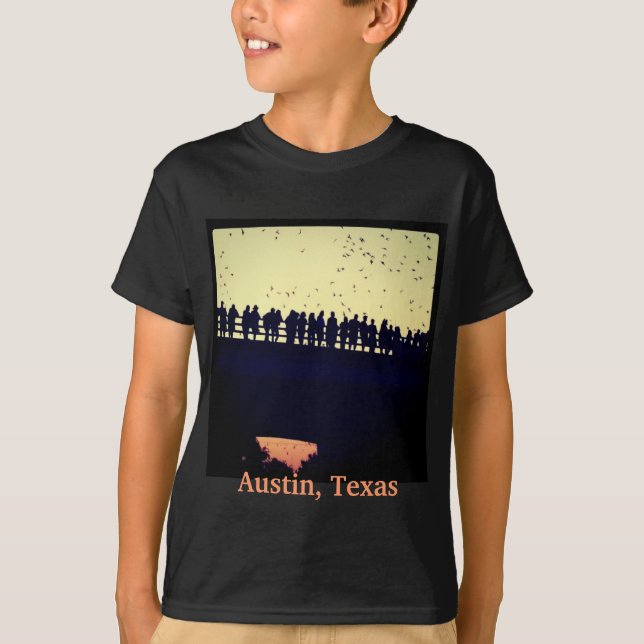 Congress Avenue Bridge Bats T-Shirt (Front)