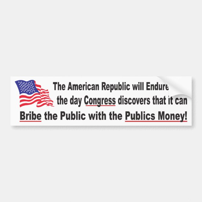 Congress-Bribe Bumper Sticker (Front)