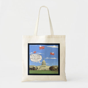 Congress & Gun Talk When Pigs Fly Mini Tote Bag