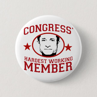 Congress' Hardest Working Member 6 Cm Round Badge