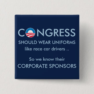 Congress Needs Uniforms 15 Cm Square Badge