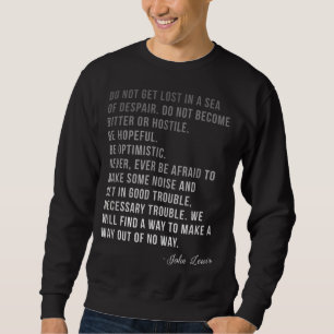 Congressman Lewis Civil Rights Hero Ombre Colour Q Sweatshirt