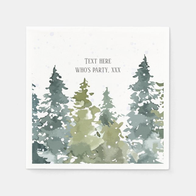 Conifer, Pine Tree, Evergreen Napkin (Front)