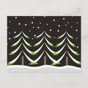 Conifers in Wnter Postcard