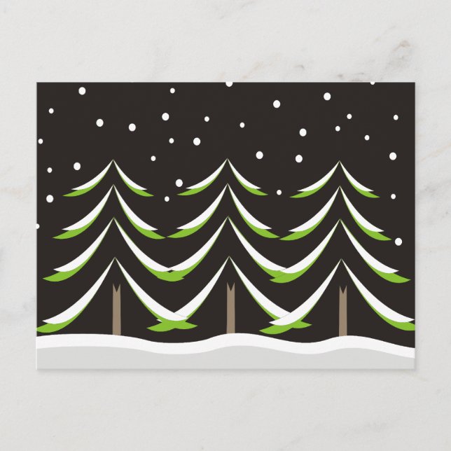 Conifers in Wnter Postcard (Front)