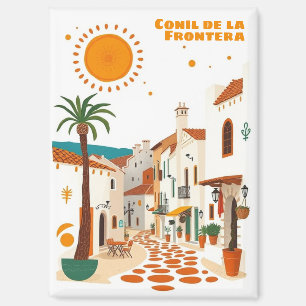 Conil de la Frontera Spain white town vacation Magnet